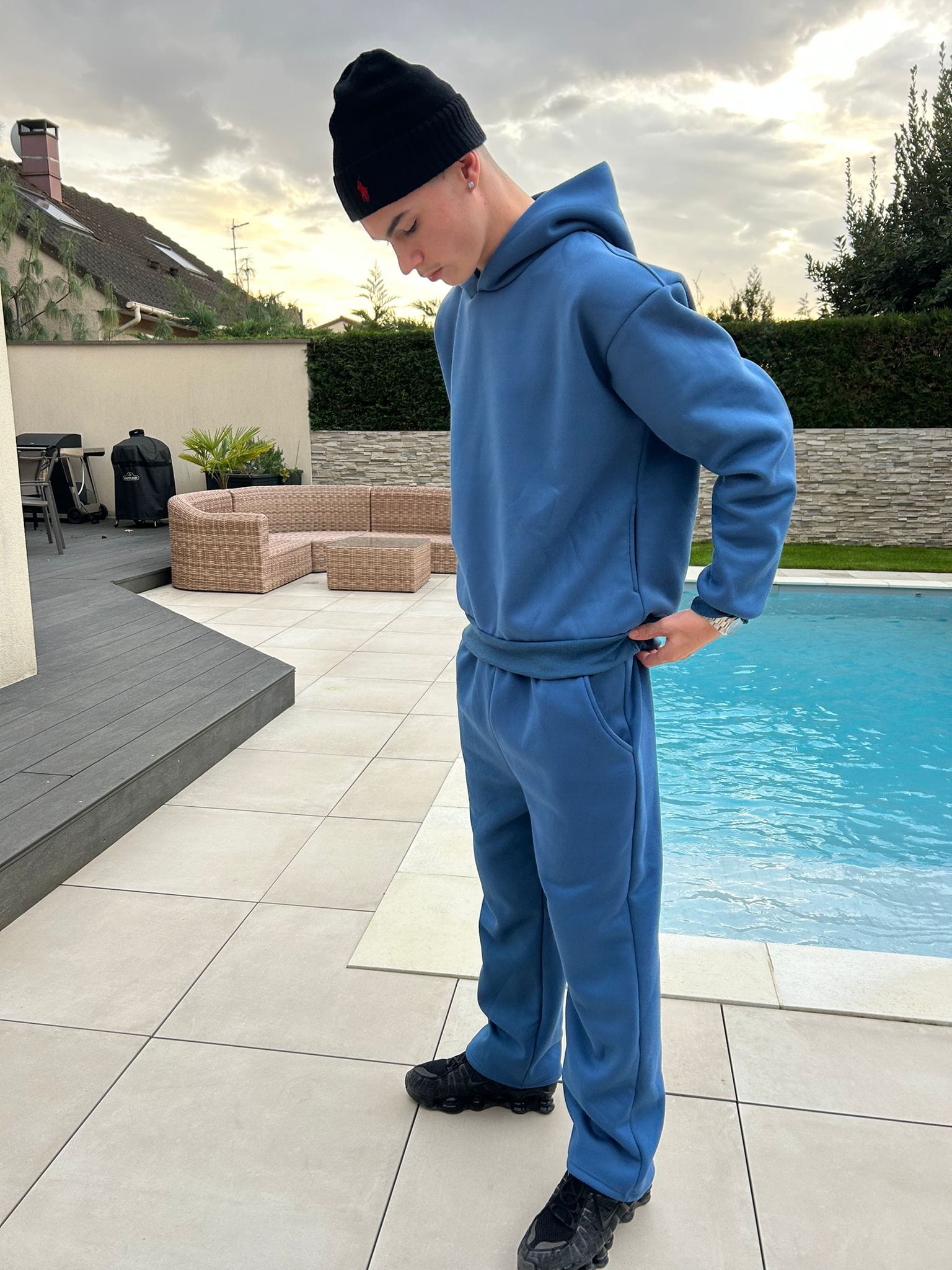 Ensemble streetwear bleu
